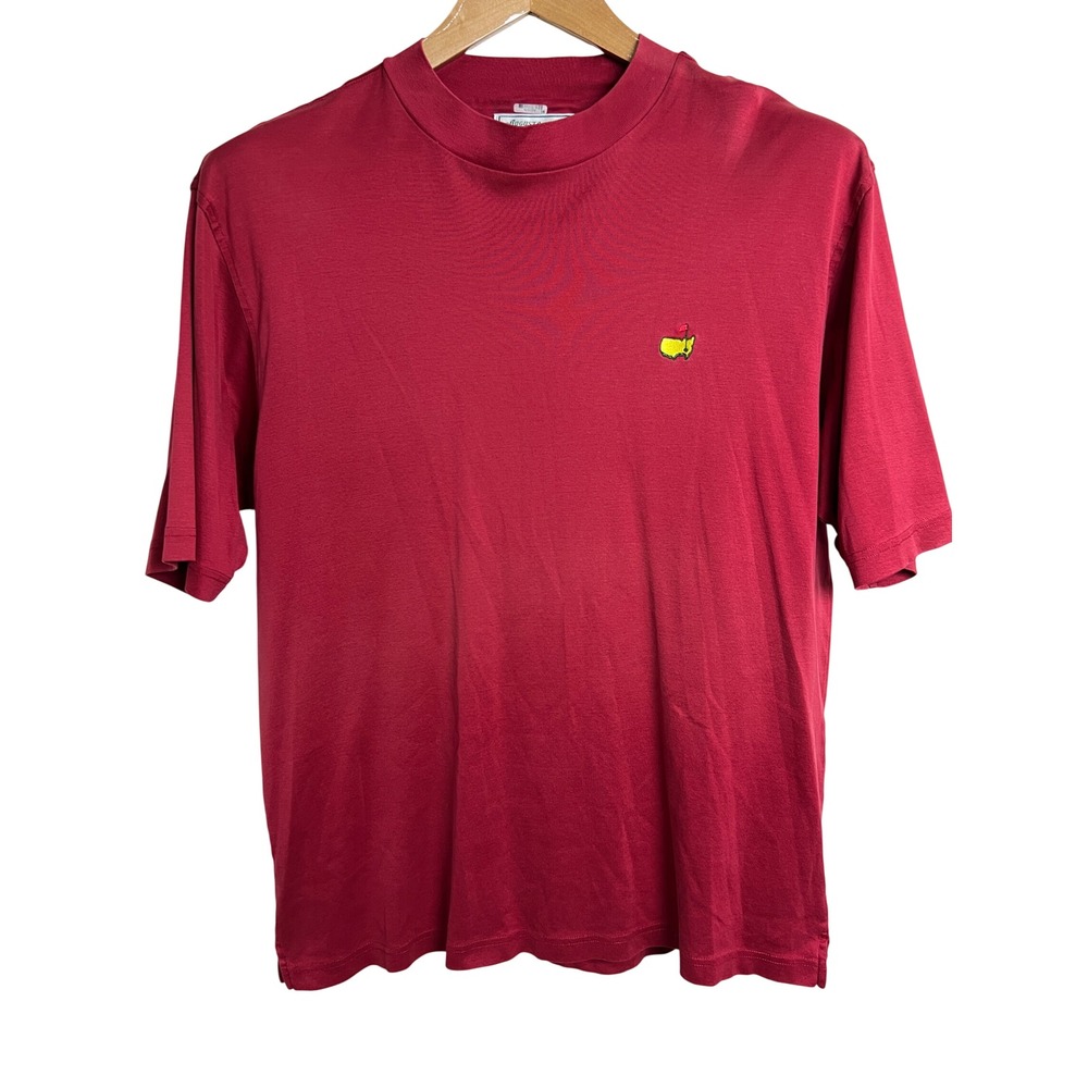 Augusta National Golf Shop T-Shirt Mens Large Red Masters Embroidered Golf A68